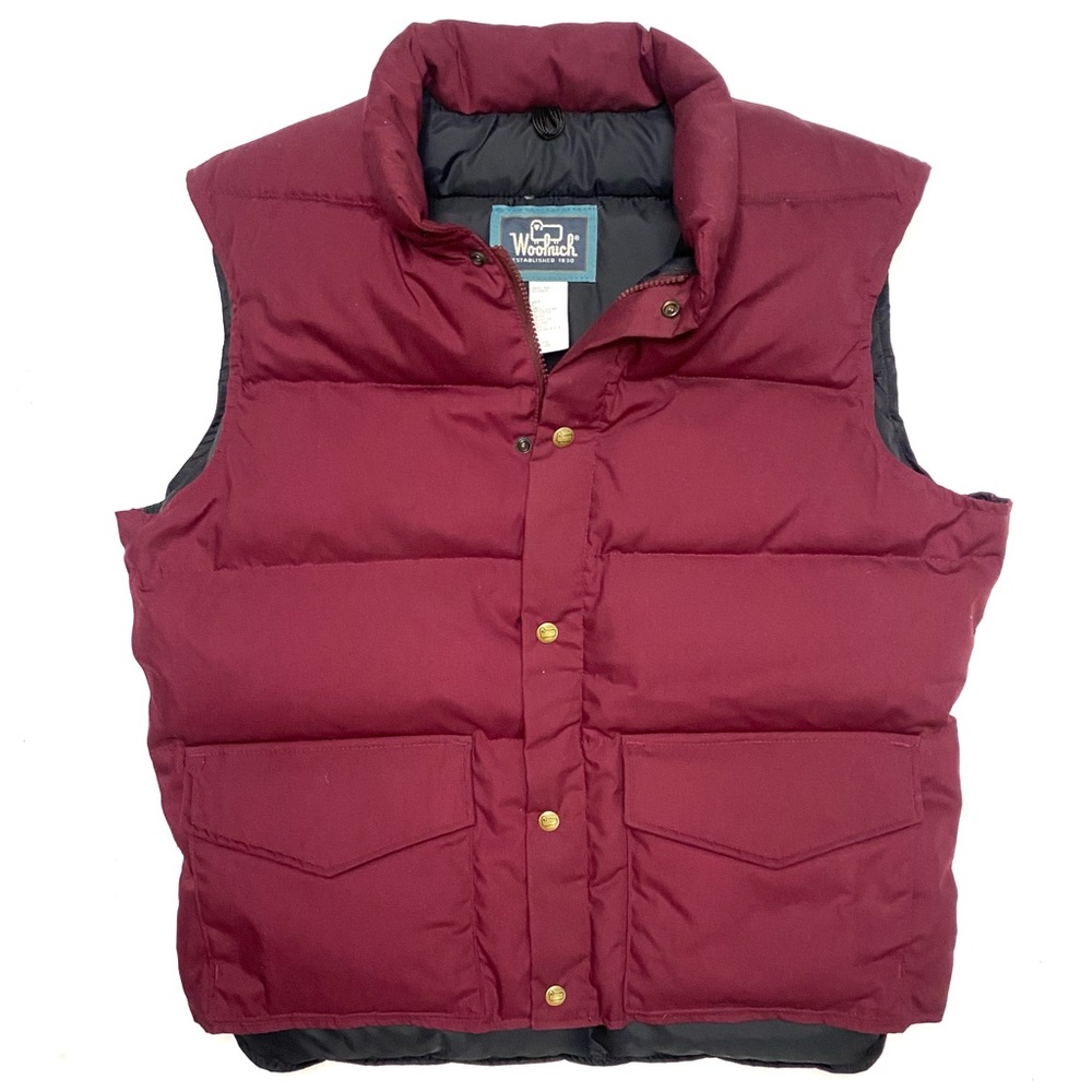 Woolrich Burgundy Puffer Vest